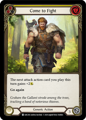 Come to Fight (Yellow) [ARC204] Unlimited Rainbow Foil - Duel Kingdom