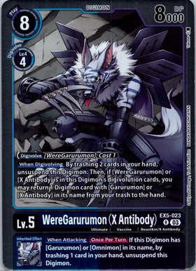 WereGarurumon (X Antibody) [EX5-023] [Animal Colosseum] Foil
