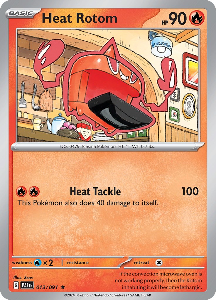 Heat Rotom [013/091] - (Paldean Fates) Reverse Holofoil