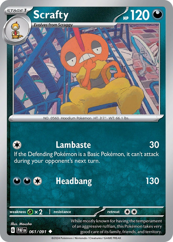Scrafty [061/091] - (Paldean Fates)