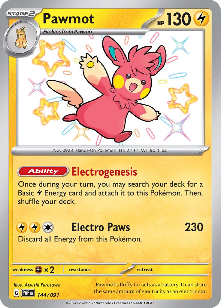 Pawmot [144/091] - (Paldean Fates) Holofoil