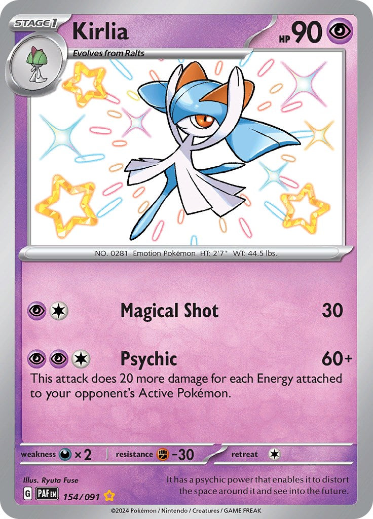 Kirlia [154/091] - (Paldean Fates) Holofoil