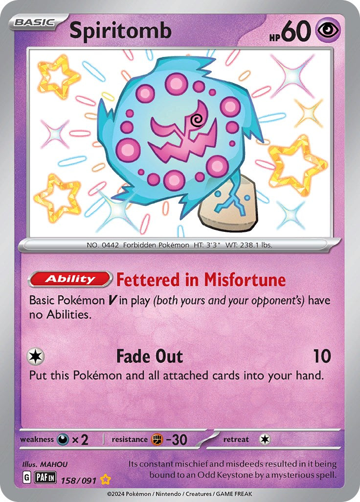 Spiritomb [158/091] - (SV Paldean Fates) Holofoil