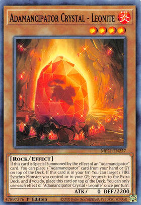 Adamancipator Crystal - Leonite [MP21-EN227] Common - Duel Kingdom