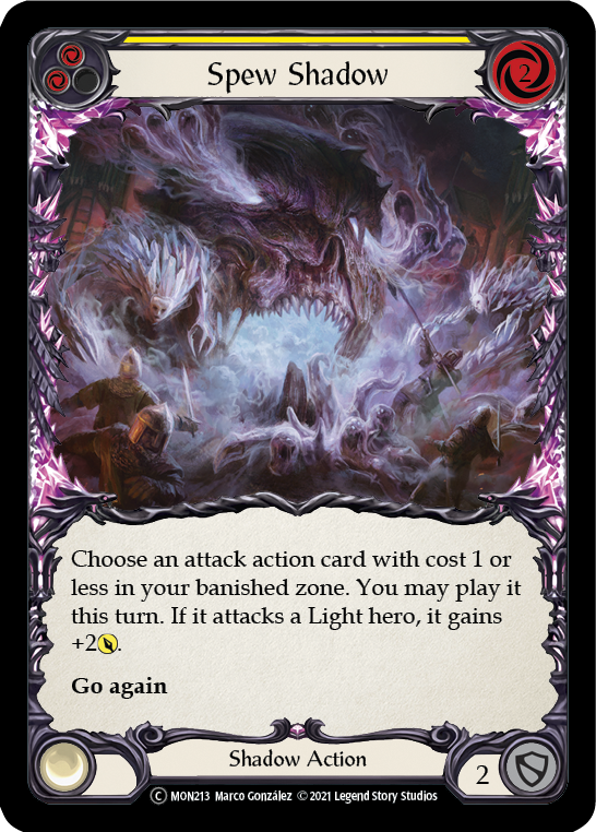 Spew Shadow (Yellow) [U-MON213] Unlimited Normal - Duel Kingdom