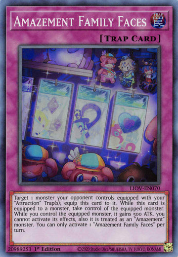 Amazement Family Faces [LIOV-EN070] Super Rare - Duel Kingdom