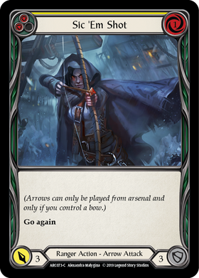 Sic 'Em Shot (Yellow) [ARC073-C] 1st Edition Normal - Duel Kingdom