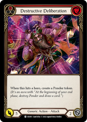 Destructive Deliberation (Red) [UZU011] [Blitz Deck: Outsiders - Uzuri]