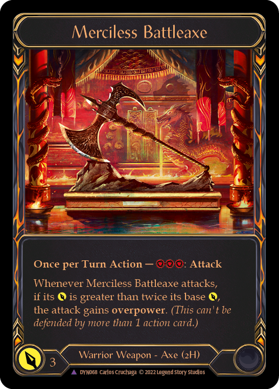 Merciless Battleaxe (Marvel) [DYN068] [Dynasty] Cold Foil