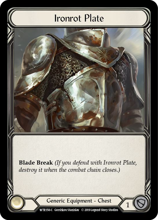Ironrot Plate [WTR156-C] Alpha Print Normal - Duel Kingdom