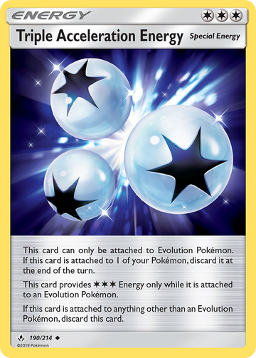 Triple Acceleration Energy (190/214) [Sun & Moon: Unbroken Bonds] - Duel Kingdom