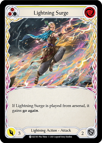 Lightning Surge (Yellow) [ELE190] 1st Edition Normal - Duel Kingdom