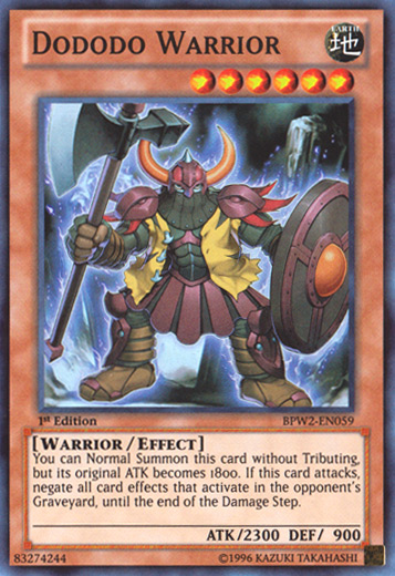 Dododo Warrior [BPW2-EN059] Super Rare - Duel Kingdom