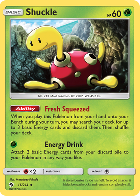 Shuckle (16/214) [Sun & Moon: Lost Thunder] - Duel Kingdom