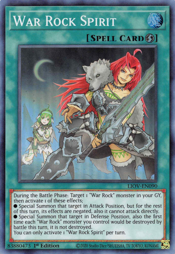 War Rock Spirit [LIOV-EN090] Super Rare - Duel Kingdom