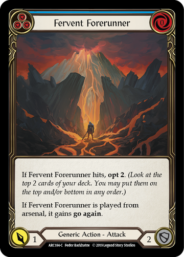 Fervent Forerunner (Blue) [ARC184-C] 1st Edition Normal - Duel Kingdom