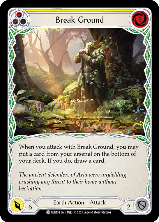 Break Ground (Yellow) [ELE132] 1st Edition Normal - Duel Kingdom