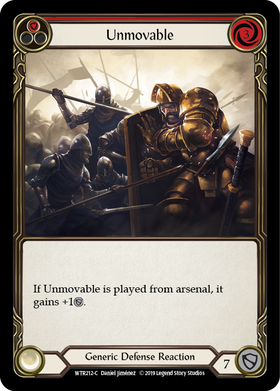 Unmovable (Red) [WTR212-C] Alpha Print Normal - Duel Kingdom