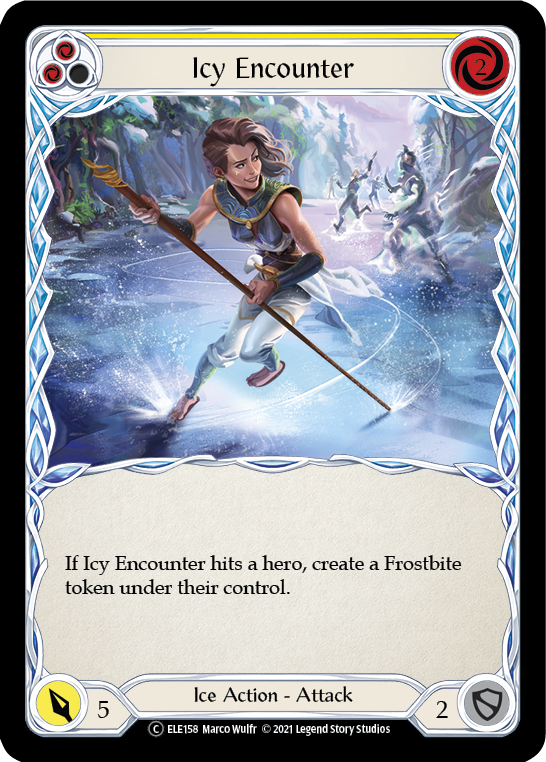 Icy Encounter (Yellow) [U-ELE158] Unlimited Normal - Duel Kingdom