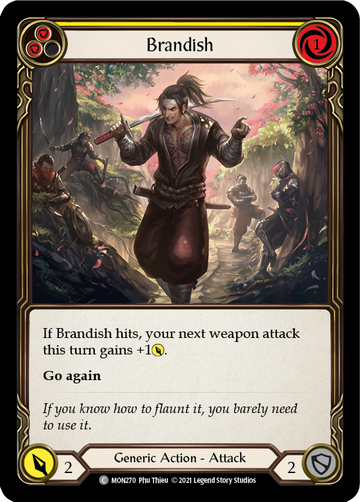 Brandish (Yellow) [MON270] 1st Edition Normal - Duel Kingdom