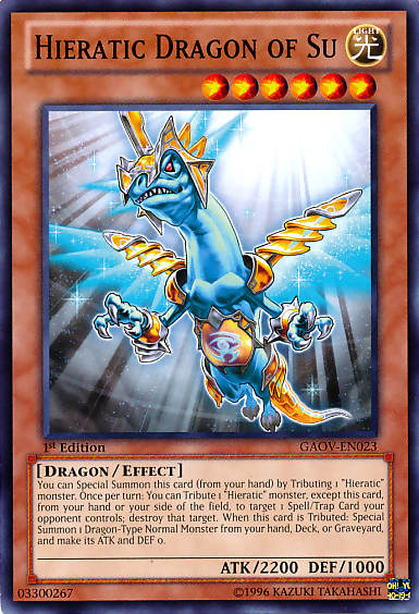 Hieratic Dragon of Su [GAOV-EN023] Common - Duel Kingdom