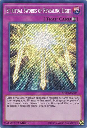 Spiritual Swords of Revealing Light [MVP1-ENS31] Secret Rare - Duel Kingdom
