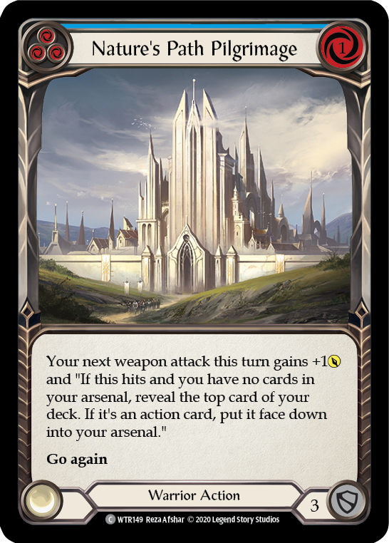 Nature's Path Pilgrimage (Blue) [WTR149] Unlimited Rainbow Foil - Duel Kingdom