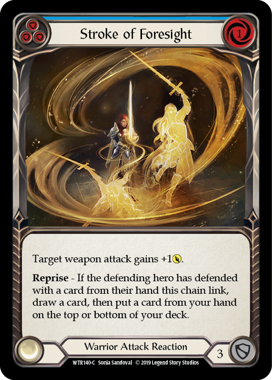 Stroke of Foresight (Blue) [WTR140-C] Alpha Print Normal - Duel Kingdom