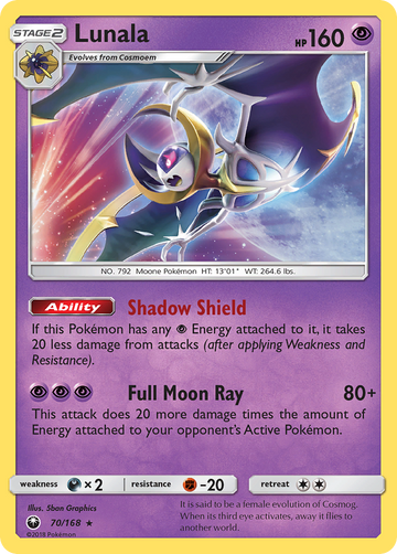 Lunala (70/168) [Sun & Moon: Celestial Storm] - Duel Kingdom