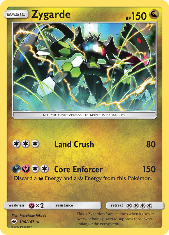 Zygarde (100/147) [Sun & Moon: Burning Shadows] - Duel Kingdom