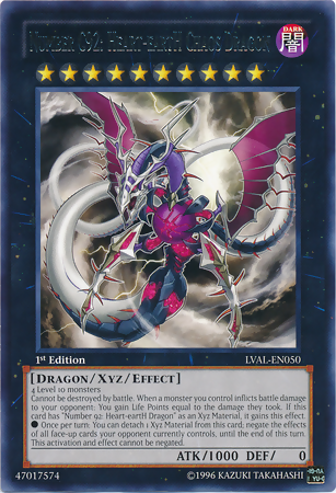 Number C92: Heart-eartH Chaos Dragon [LVAL-EN050] Rare - Duel Kingdom