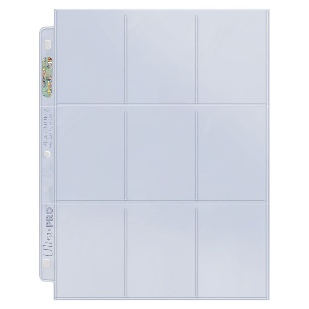 100ct 9-Pocket Platinum Pages for Standard Size Cards