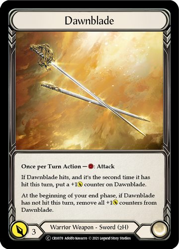 Dawnblade (Rainbow Foil) [CRU078-RF] Unlimited Rainbow Foil - Duel Kingdom
