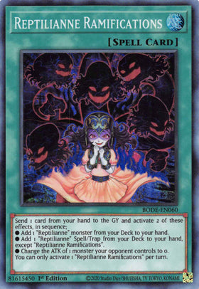 Reptilianne Ramifications [BODE-EN060] Super Rare - Duel Kingdom