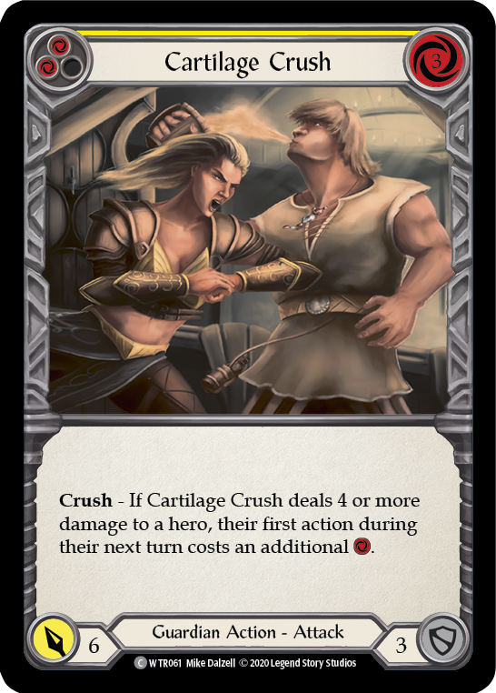 Cartilage Crush (Yellow) [WTR061] Unlimited Rainbow Foil - Duel Kingdom