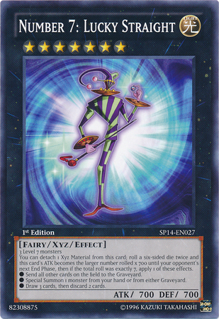 Number 7: Lucky Straight [SP14-EN027] Common - Duel Kingdom