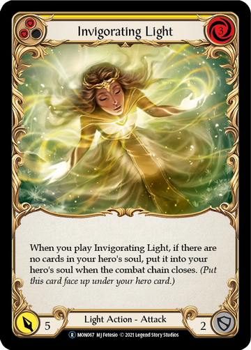 Invigorating Light (Yellow) [U-MON067] Unlimited Normal - Duel Kingdom