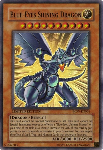 Blue-Eyes Shining Dragon [MOV-EN001] Super Rare - Duel Kingdom