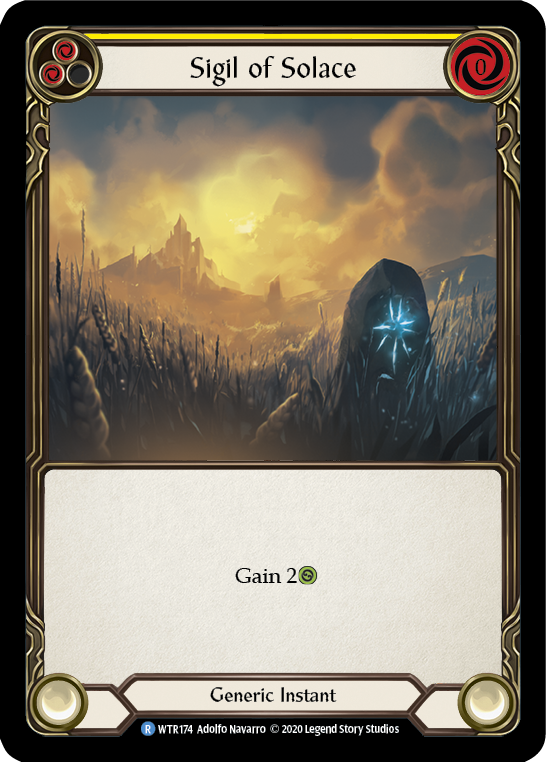 Sigil of Solace (Yellow) [WTR174] Unlimited Rainbow Foil - Duel Kingdom