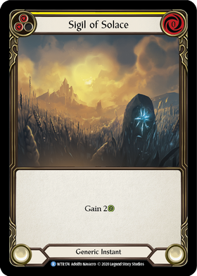 Sigil of Solace (Yellow) [WTR174] Unlimited Rainbow Foil - Duel Kingdom