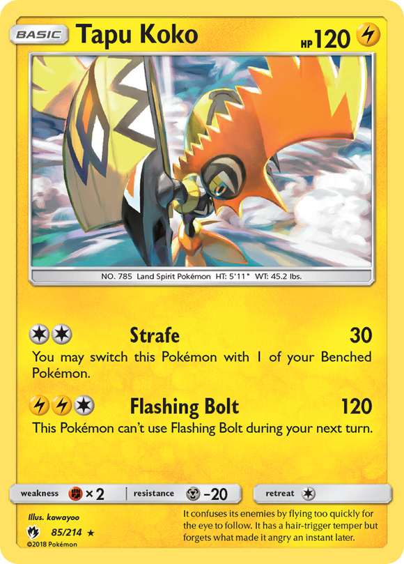 Tapu Koko (85/214) [Sun & Moon: Lost Thunder] - Duel Kingdom