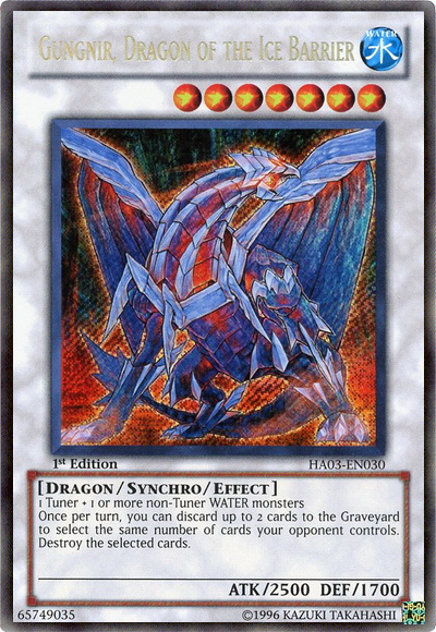 Gungnir, Dragon of the Ice Barrier [HA03-EN030] Secret Rare - Duel Kingdom