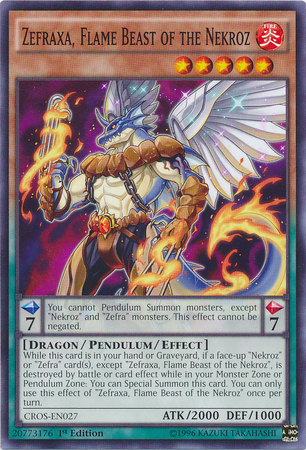 Zefraxa, Flame Beast of the Nekroz [CROS-EN027] Common - Duel Kingdom
