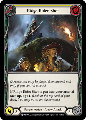 Ridge Rider Shot (Yellow) [ARC064] Unlimited Rainbow Foil - Duel Kingdom