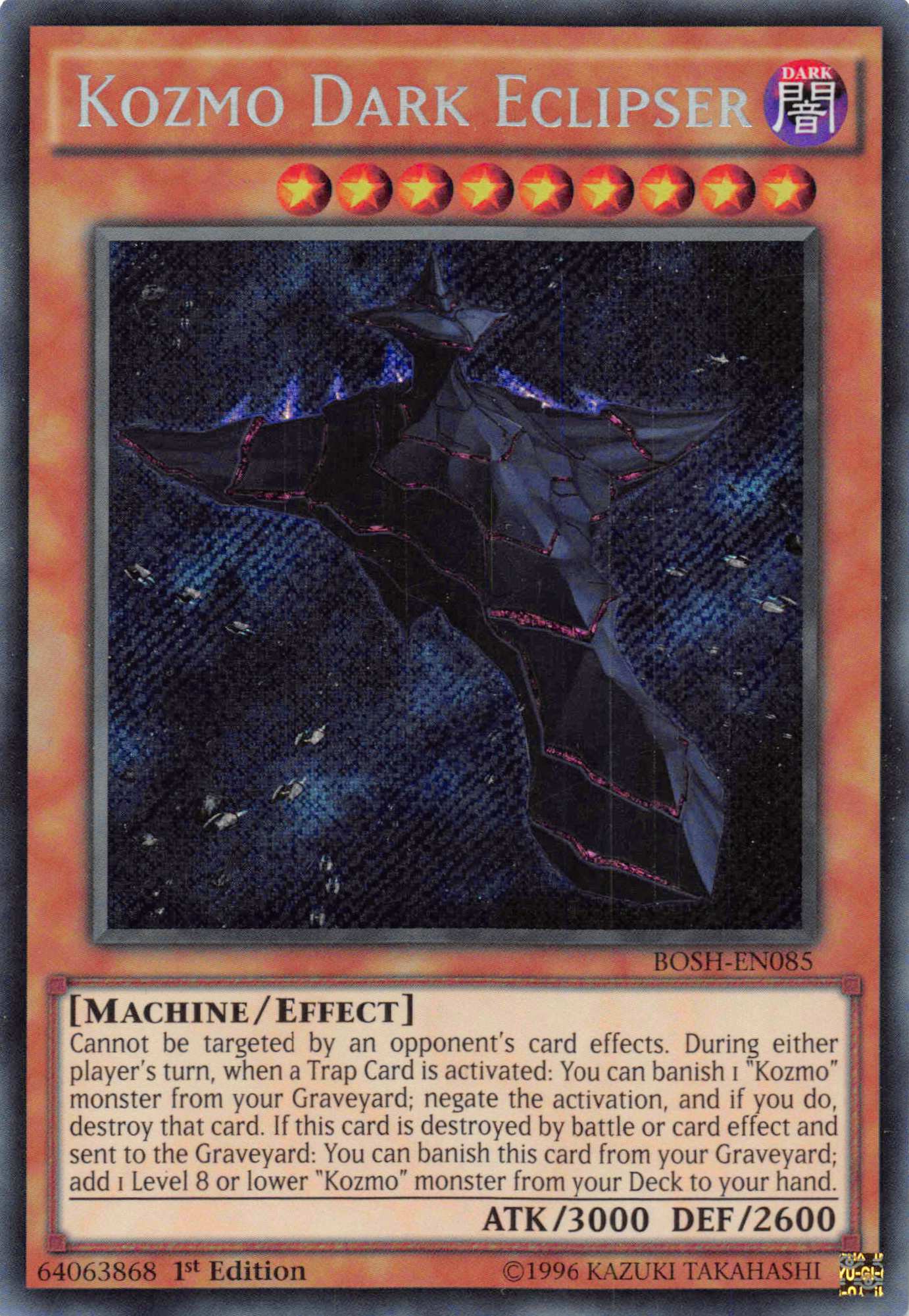 Kozmo Dark Eclipser [BOSH-EN085] Secret Rare