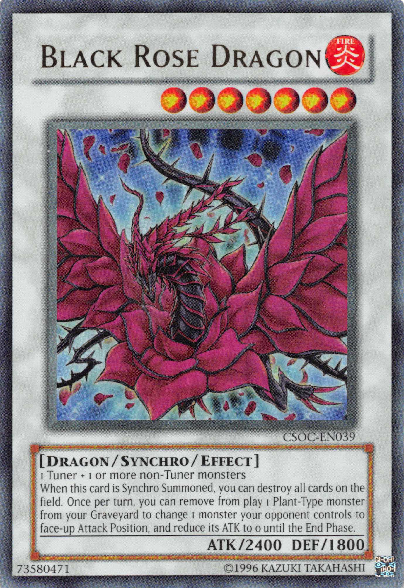 Black Rose Dragon [CSOC-EN039] Ultra Rare