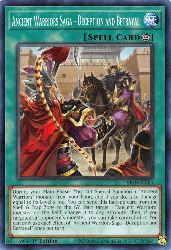 Ancient Warriors Saga - Deception and Betrayal [DIFO-EN064] Common