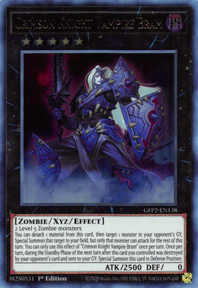 Crimson Knight Vampire Bram [GFP2-EN138] Ultra Rare - Duel Kingdom
