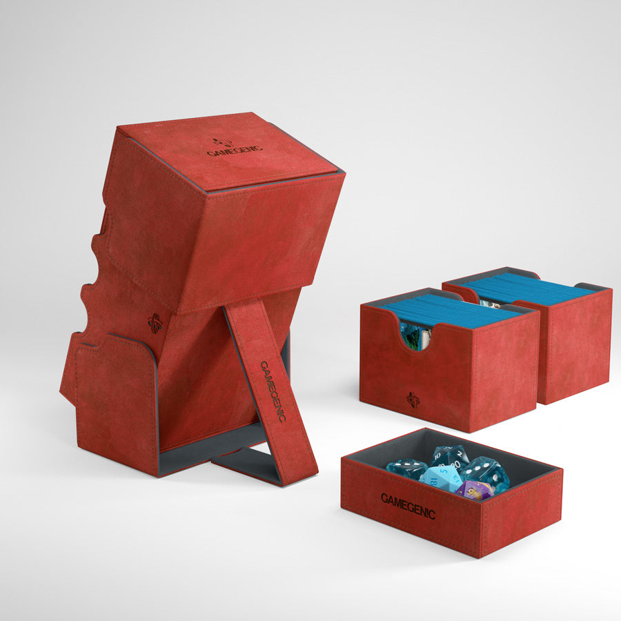 Stronghold Convertible Red Deck Box (200ct) - Duel Kingdom