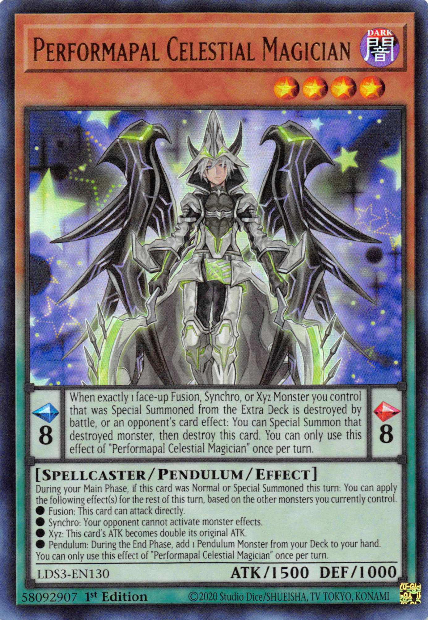 Performapal Celestial Magician [LDS3-EN130] Ultra Rare